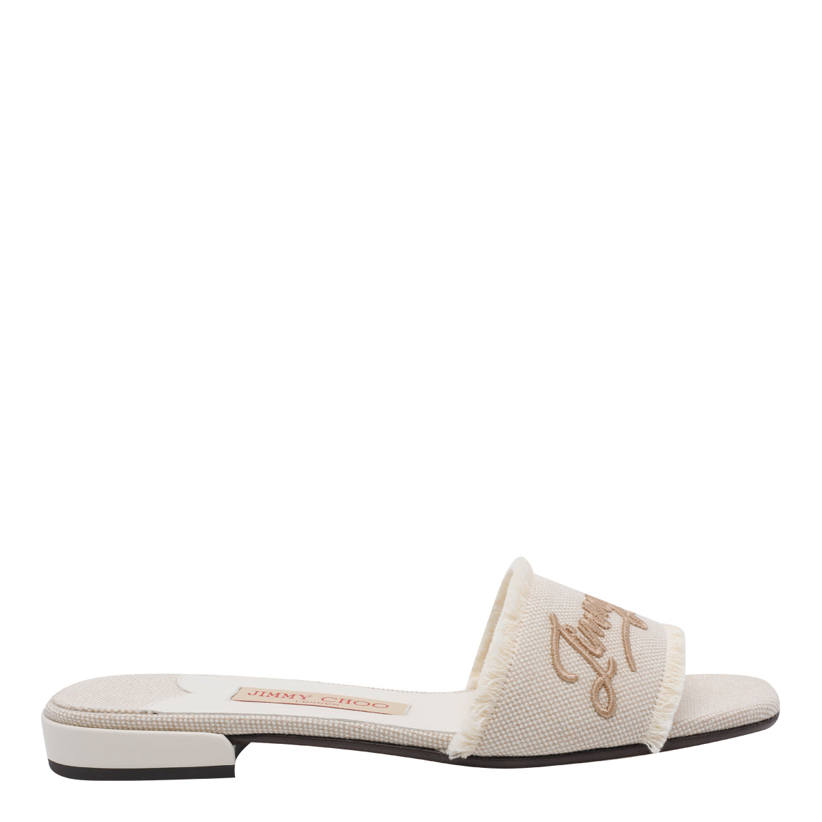 Jimmy Choo Sandals White Fabric/leather Sole