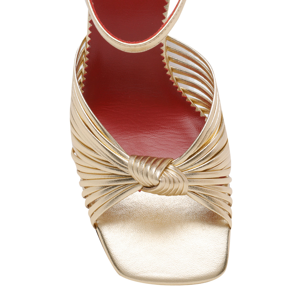 Valentino Garavani Sandals Golden Calf Leather/leather Sole