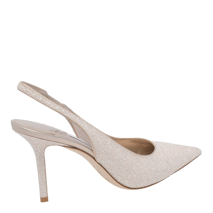 Jimmy Choo With Heel Golden Fabric/leather Sole