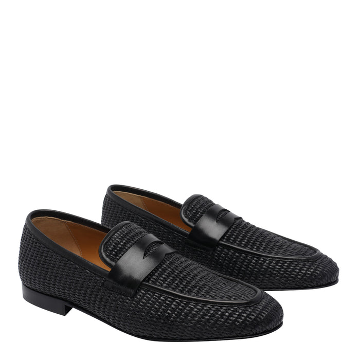 Stuart Weitzman Flat shoes Black Fabric/leather Sole