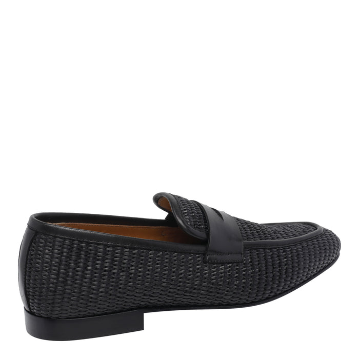 Stuart Weitzman Flat shoes Black Fabric/leather Sole