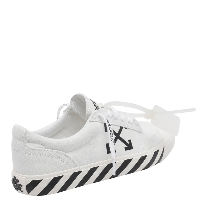 Off White Sneakers Fabric/rubber Sole