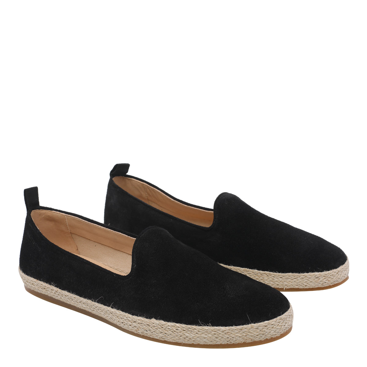 Stuart Weitzman Flat shoes Black Suede Leather/rubber Sol