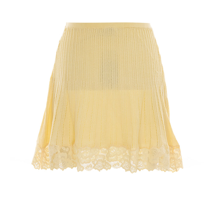 SELF PORTRAIT Skirts Yellow Viscose