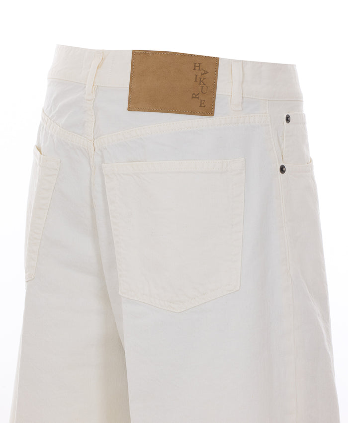 Haikure Jeans White Cotton