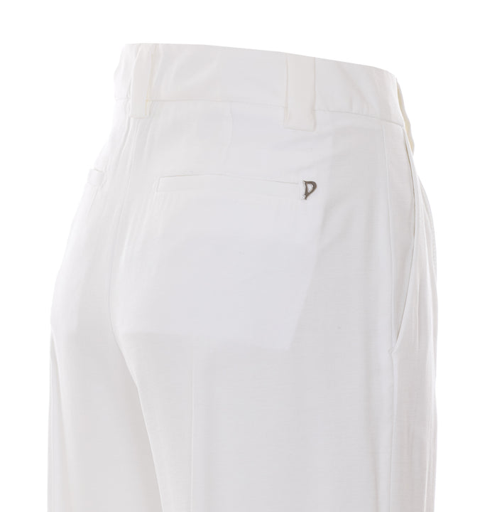 Dondup Trousers Milk Viscose
