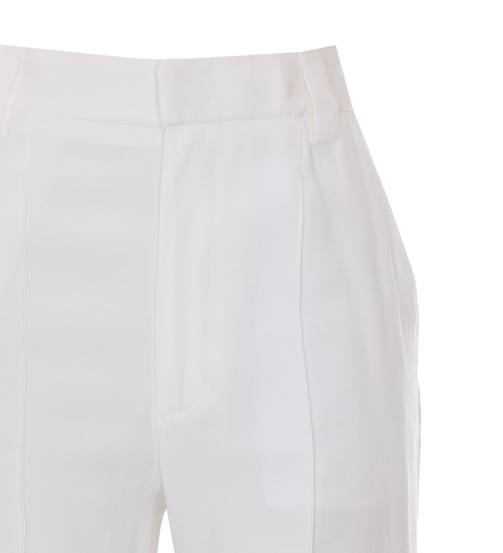 Dondup Trousers Milk Viscose