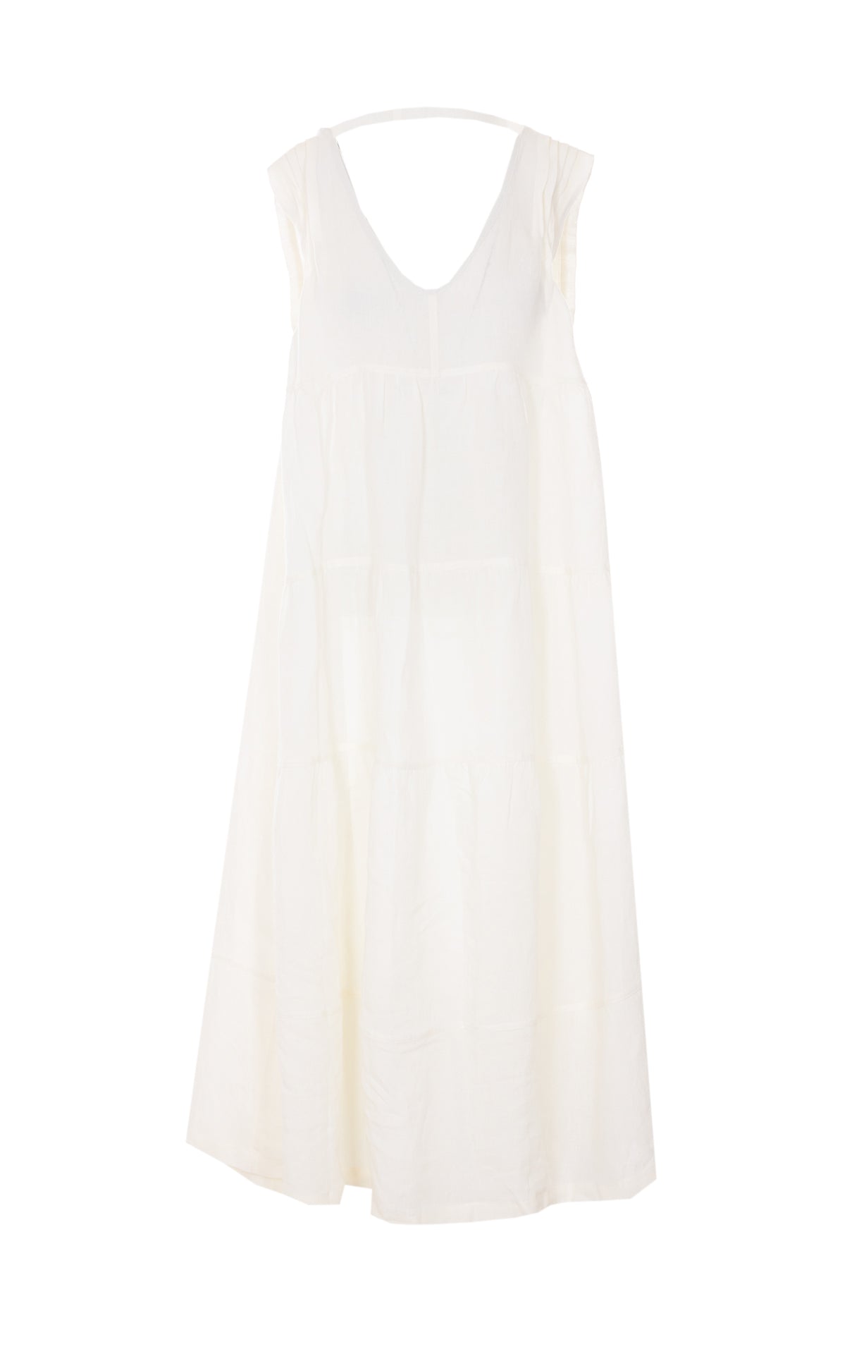 MAURIZIO Dresses White Linen