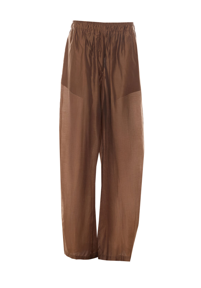 THE LATEST Trousers Brown Lyocell