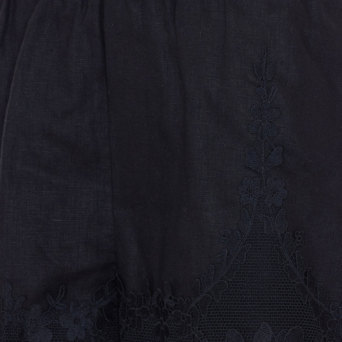 Twin-set Shorts Black Linen