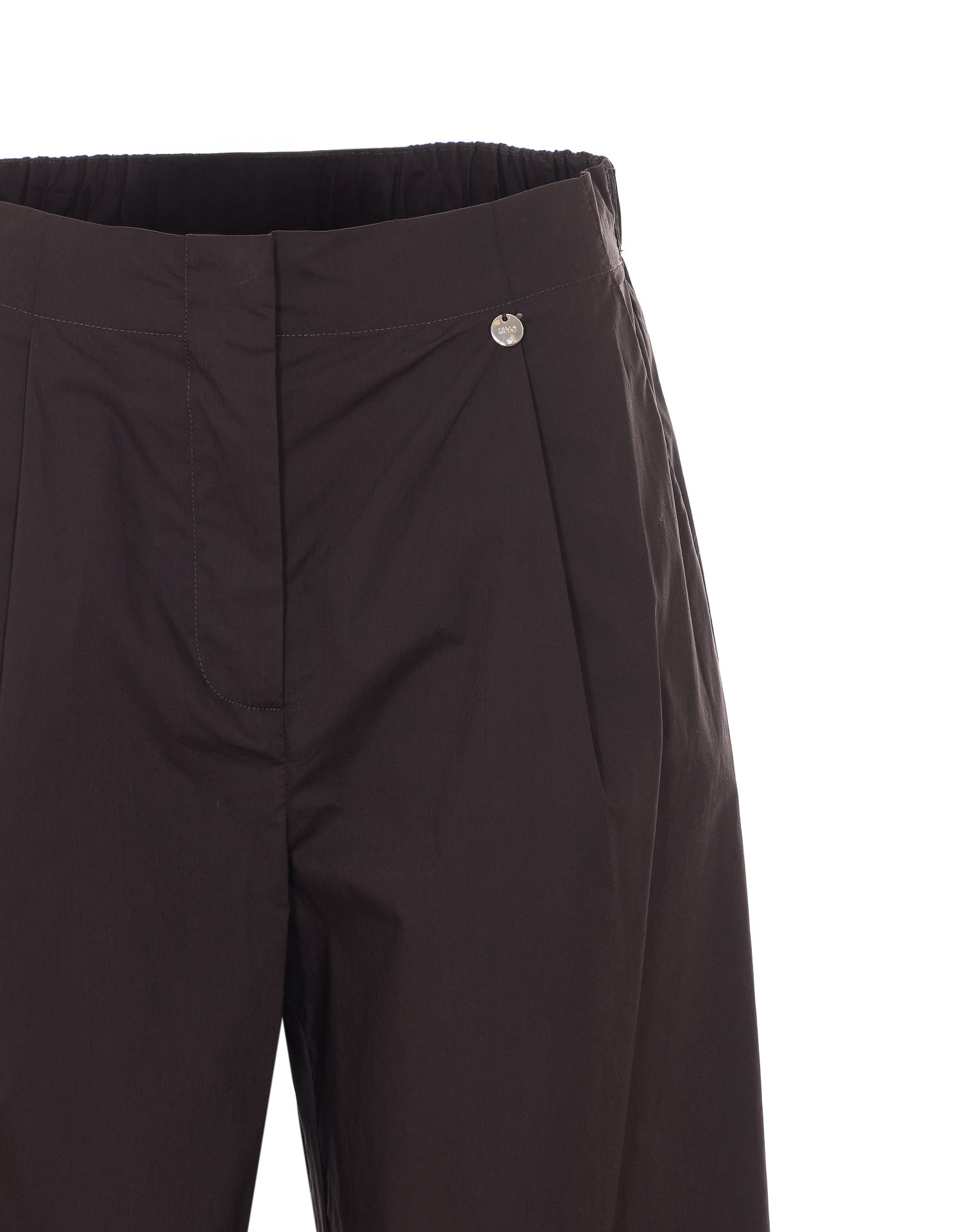Liu Jo Trousers Brown Cotton