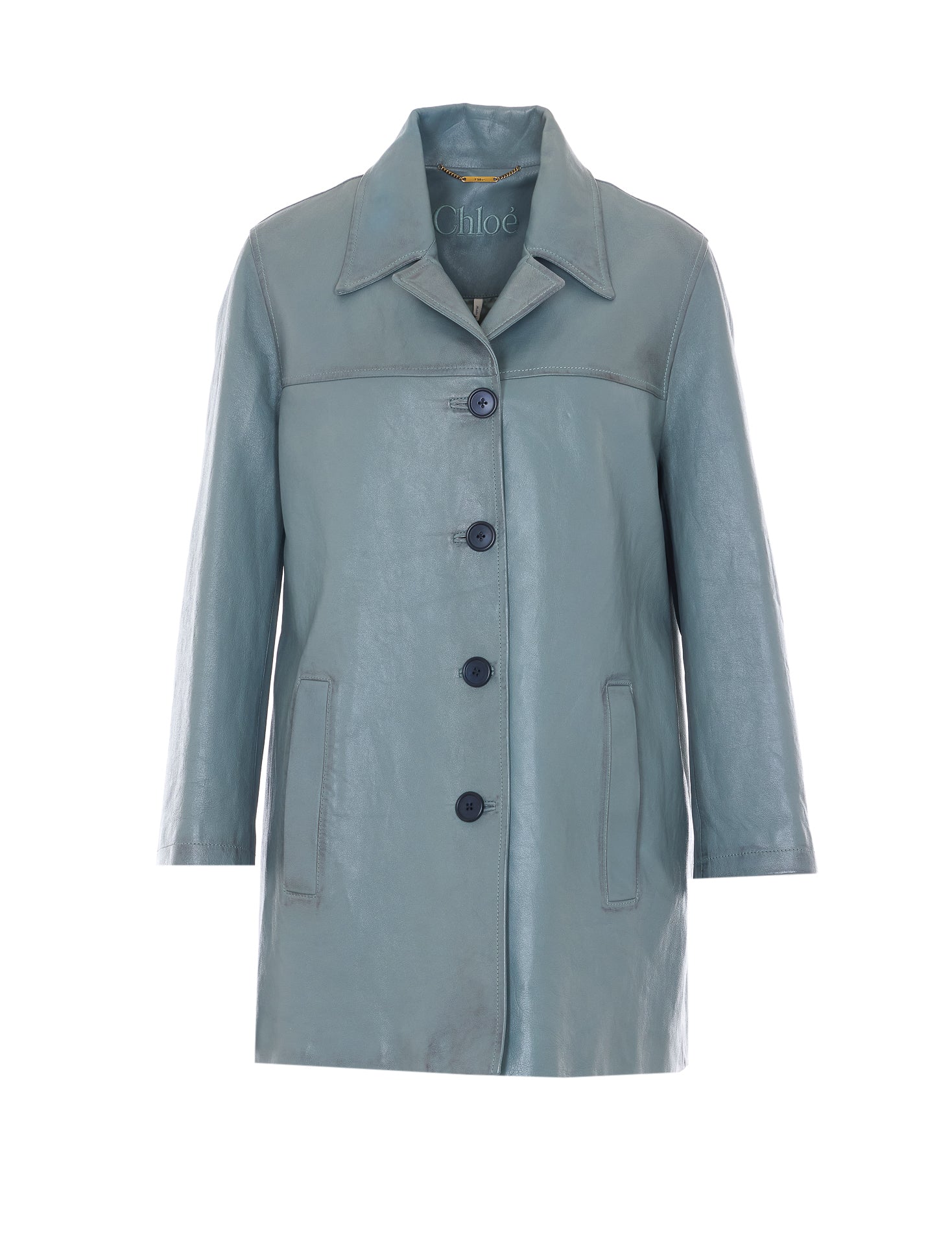 Chloè Jackets Blue Lamb Leather