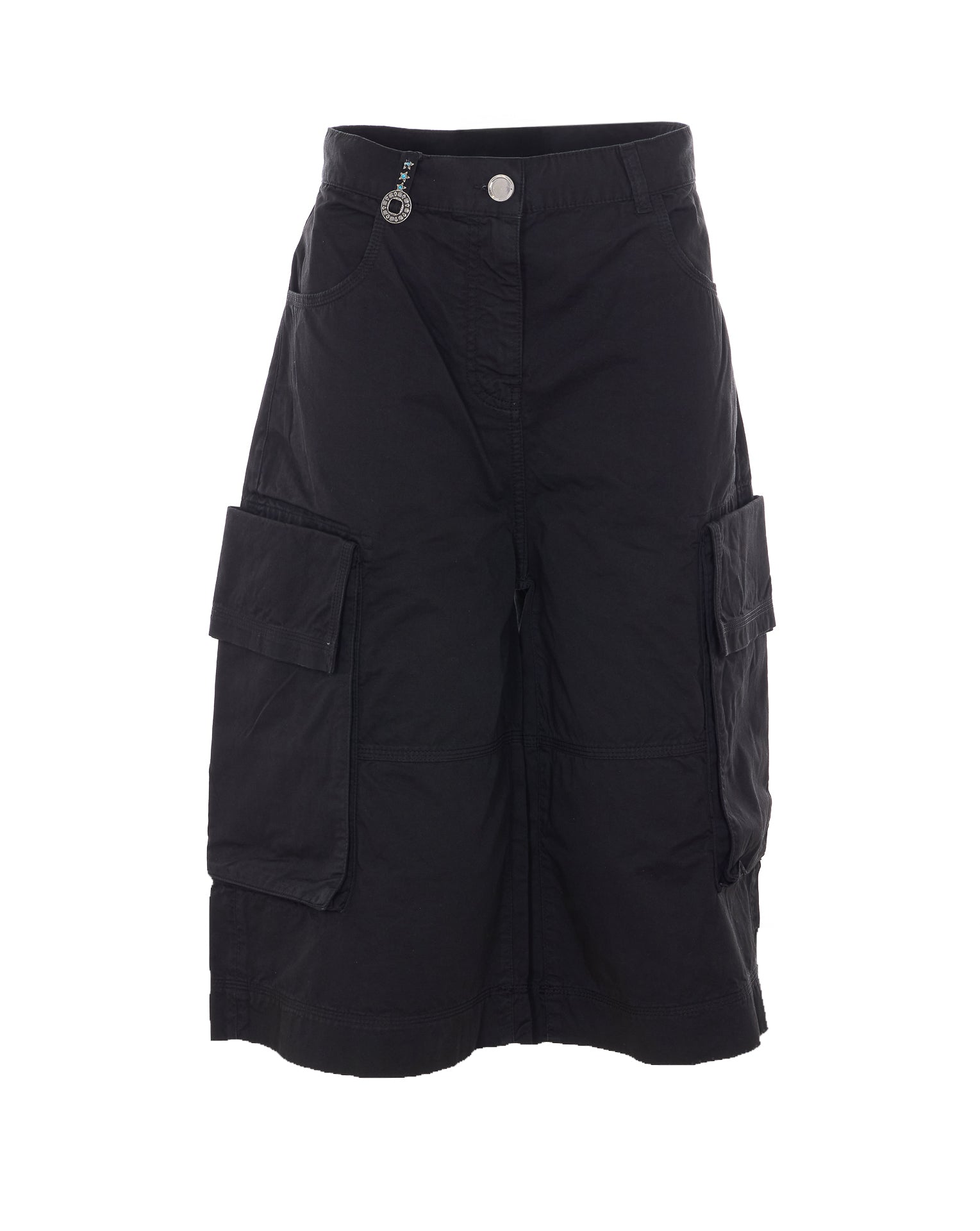 Pinko Shorts Black Cotton