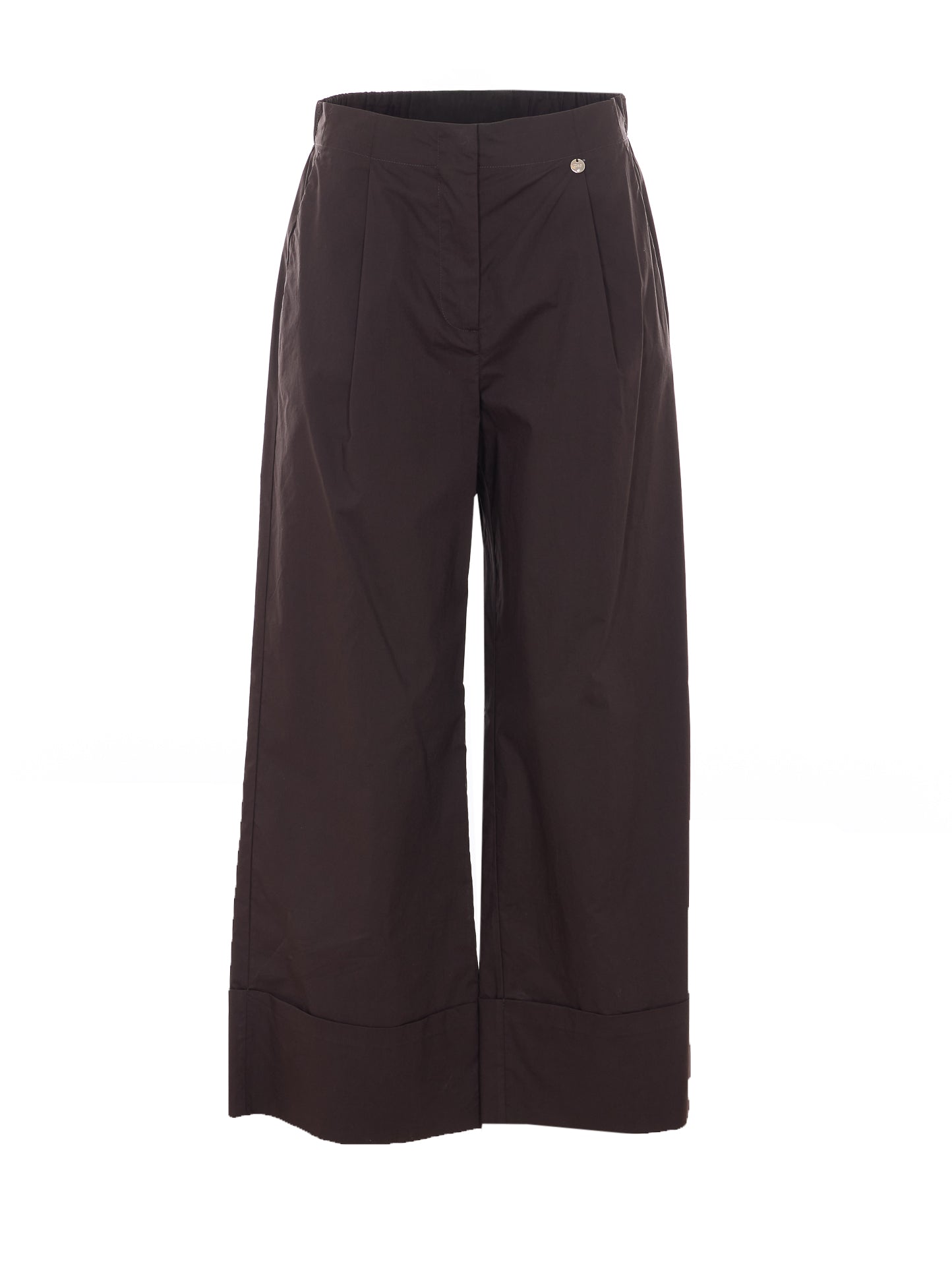 Liu Jo Trousers Brown Cotton