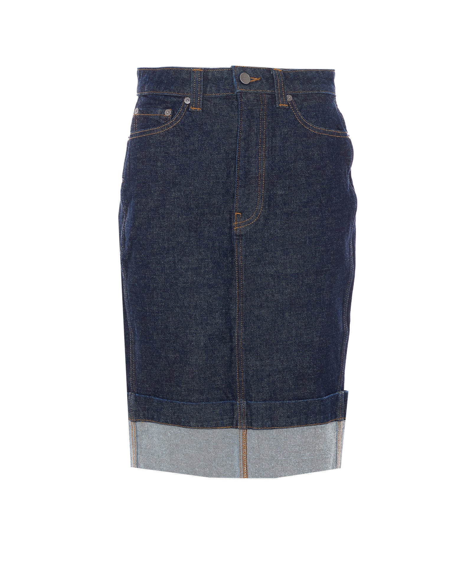 Khaite Skirts Blue Cotton