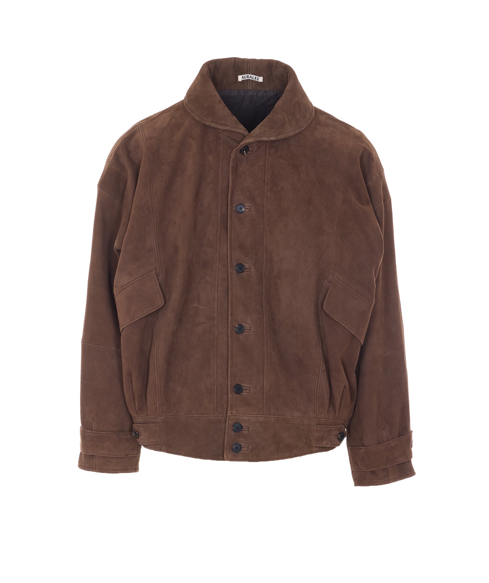 AURALEE Jackets Brown Lamb Suede