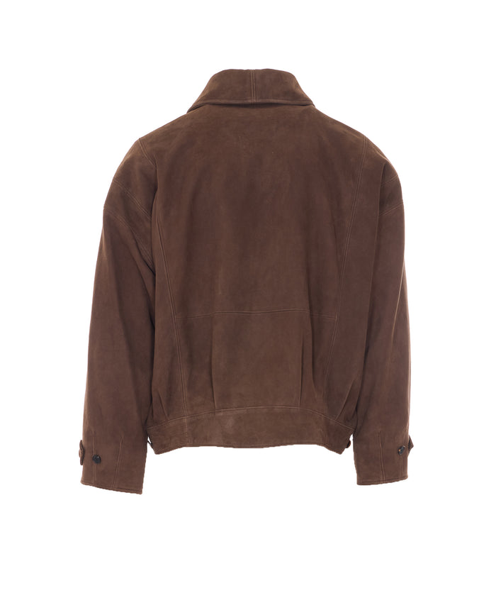 AURALEE Jackets Brown Lamb Suede