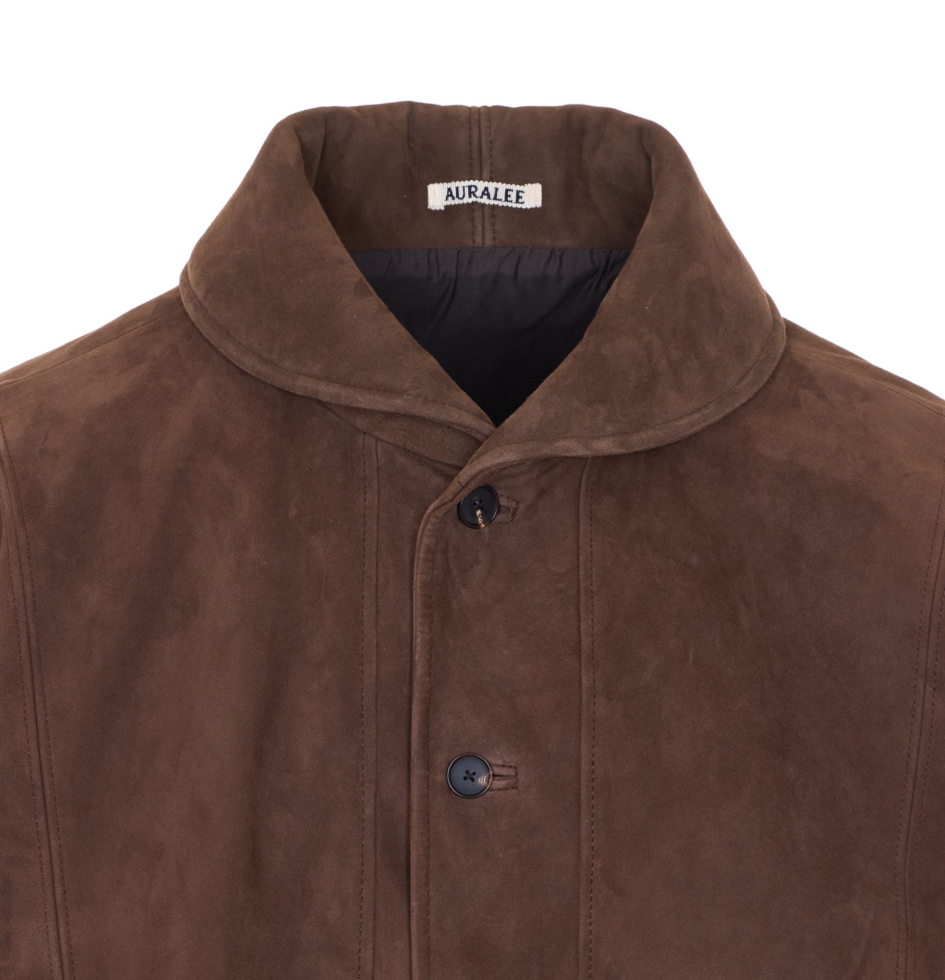 AURALEE Jackets Brown Lamb Suede