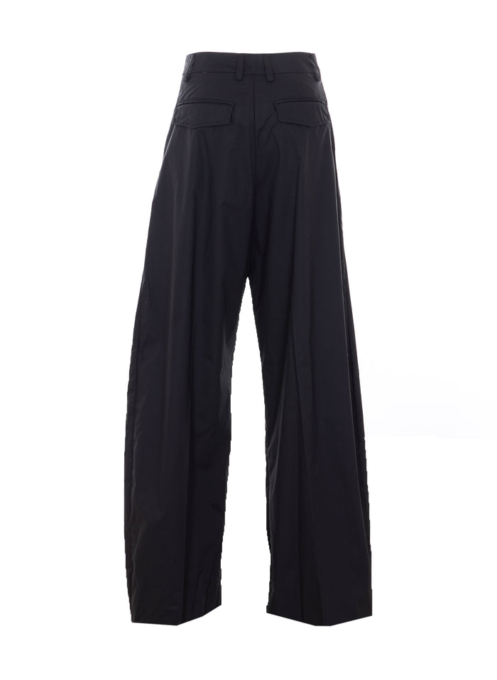 THE LATEST Trousers Black Cotton