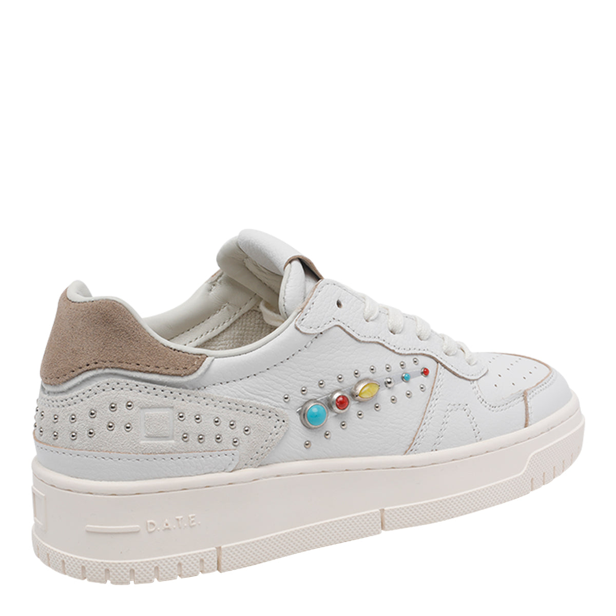 D.A.T.E. Sneakers White Calf Leather/rubber Sole