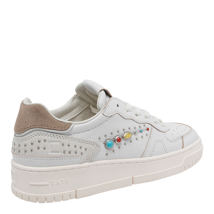D.A.T.E. Sneakers White Calf Leather/rubber Sole