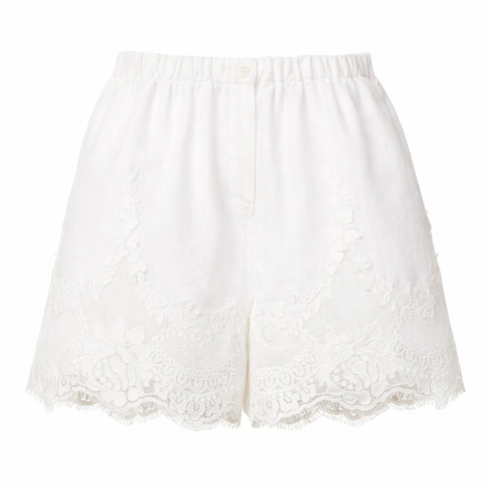 Twin-set Shorts White Linen