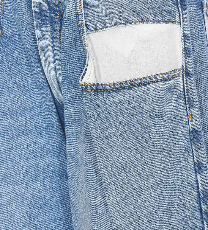 Maison Margiela Trousers Blue Cotton