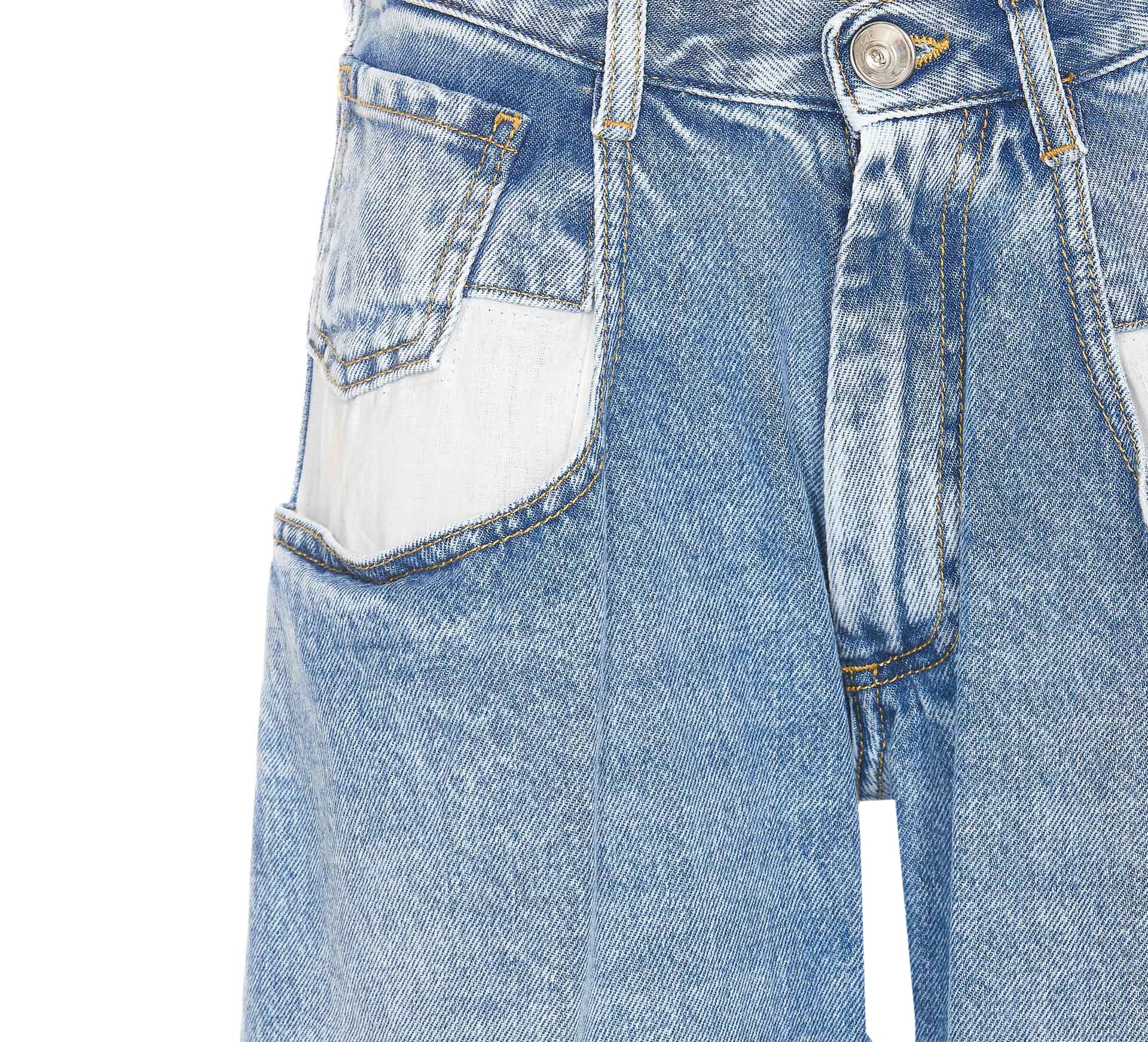 Maison Margiela Trousers Blue Cotton