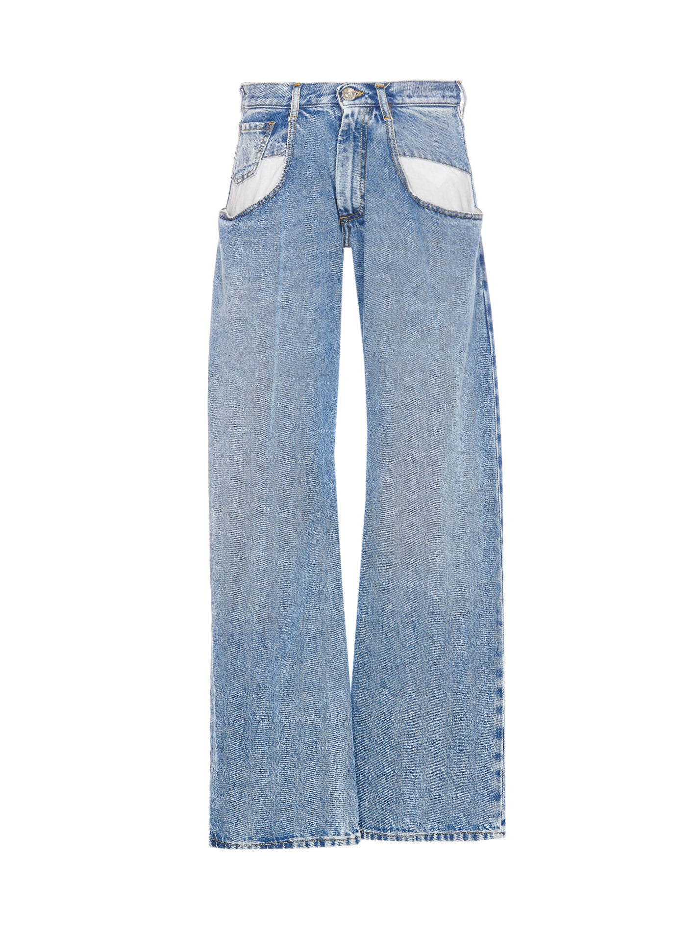 Maison Margiela Trousers Blue Cotton