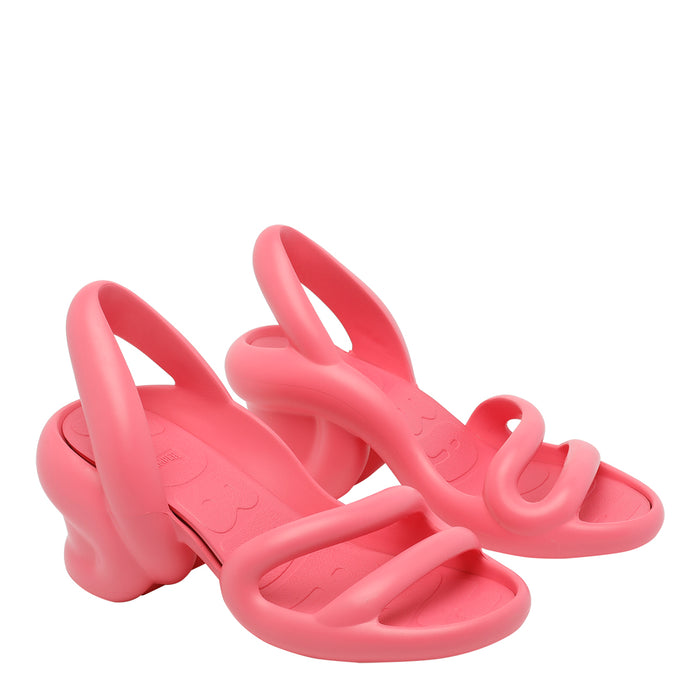 Camper Sandals Pink Fabric/rubber Sole