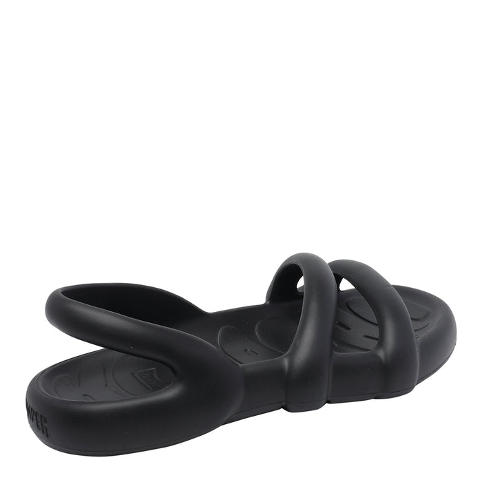 Camper Sandals Black Fabric/rubber Sole