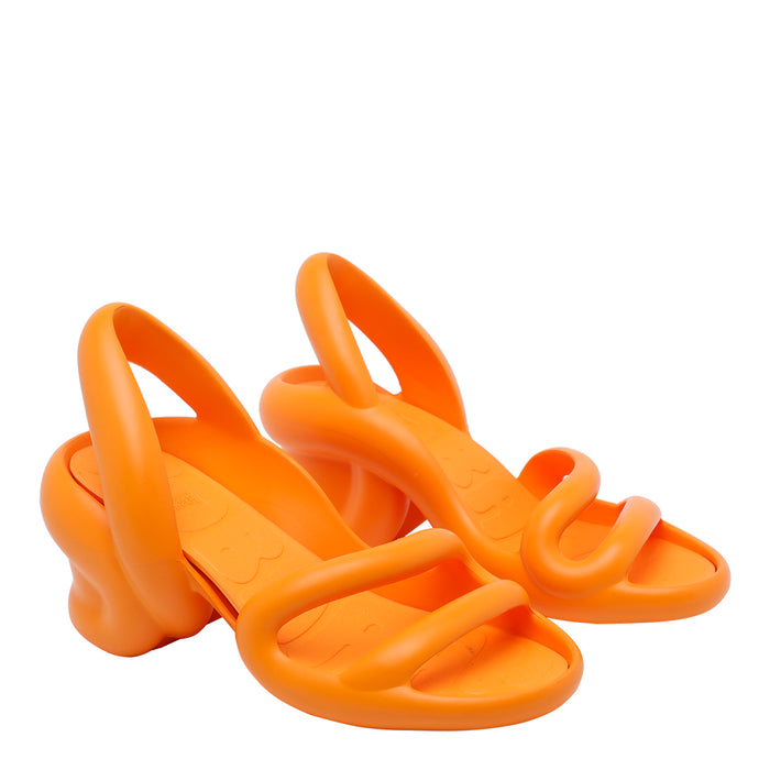 Camper Sandals Orange Fabric/rubber Sole