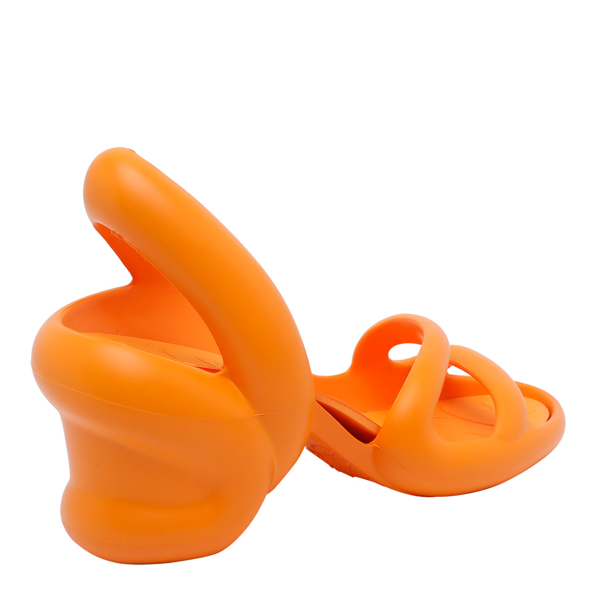 Camper Sandals Orange Fabric/rubber Sole