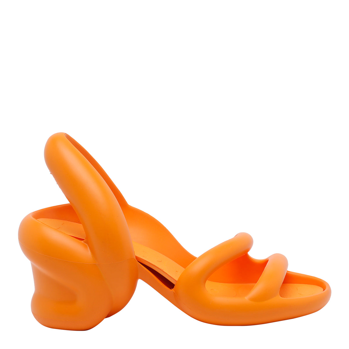 Camper Sandals Orange Fabric/rubber Sole