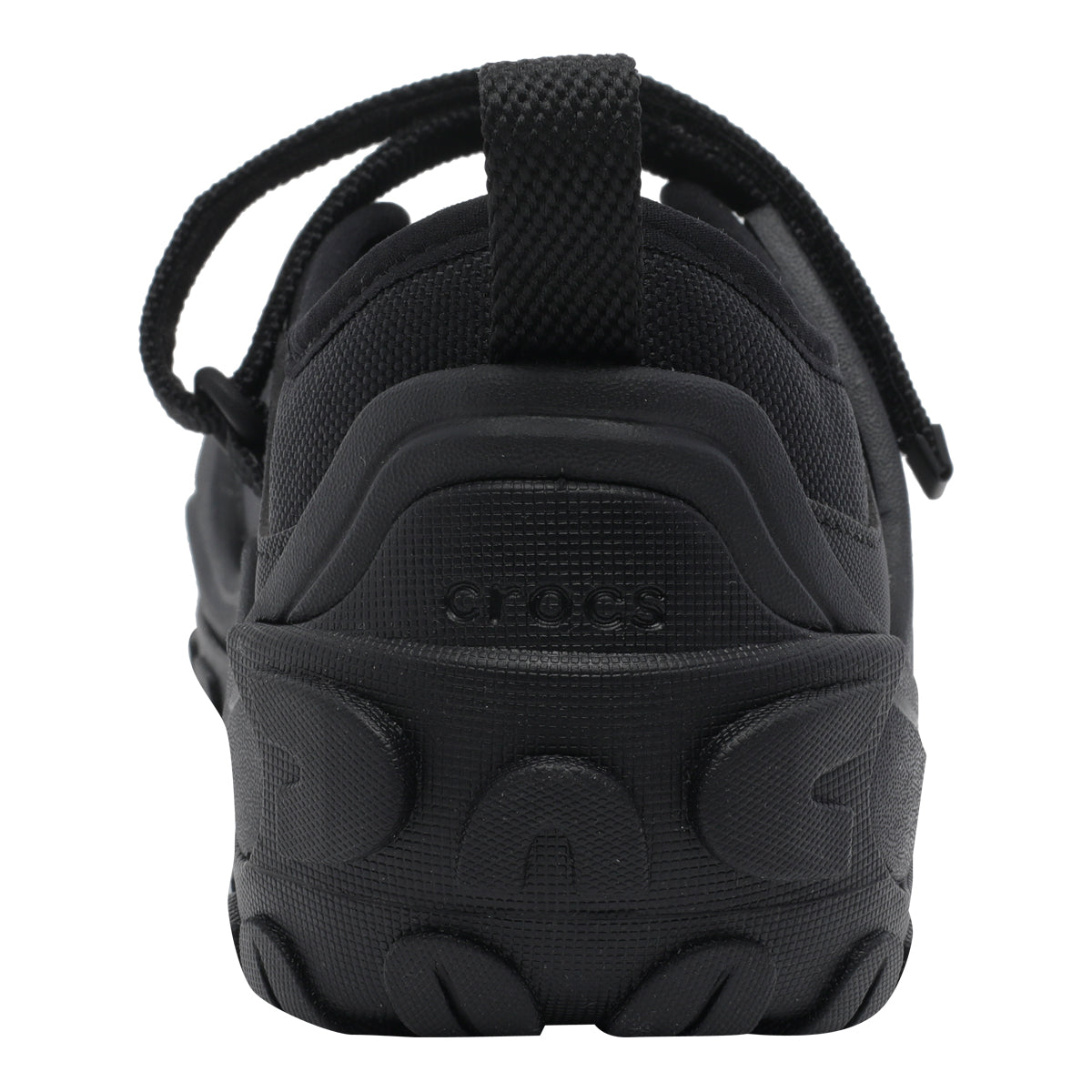 Crocs Flat Shoes Black Fabric