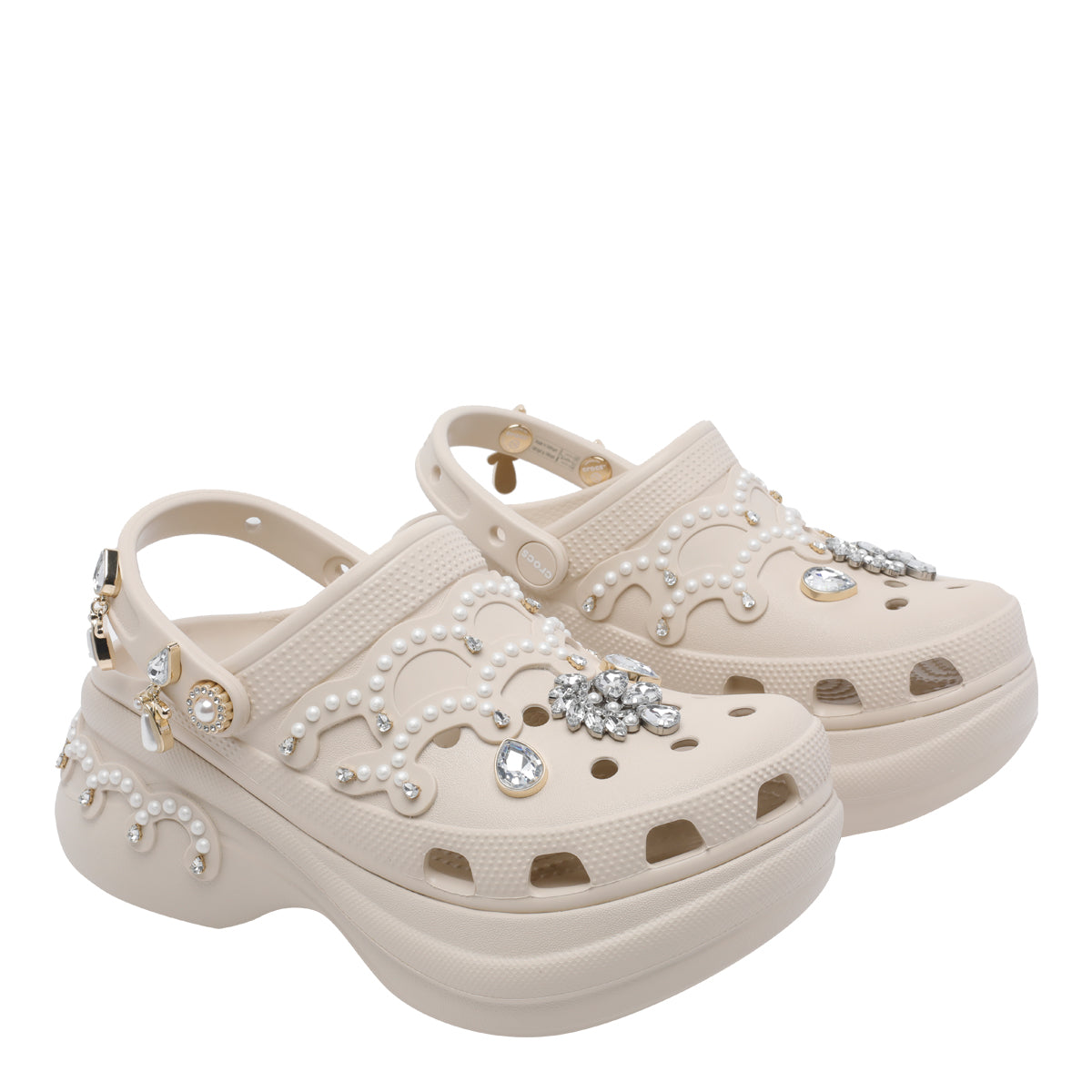 Crocs Sandals Beige Rubber