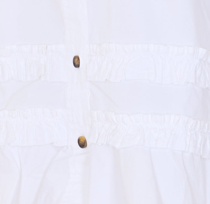 GANNI Shirts White Cotton