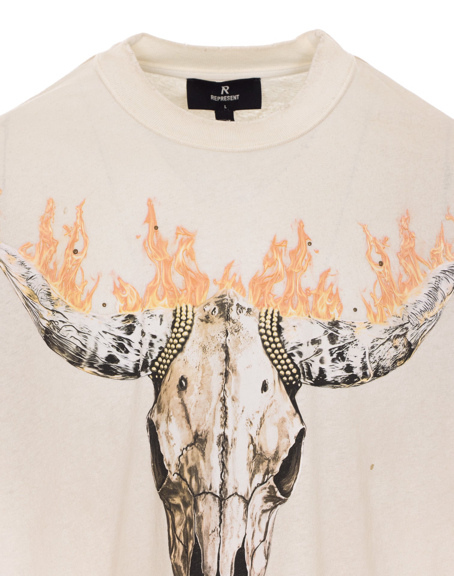 Represent T-shirts and Polos Beige Organic Cotton