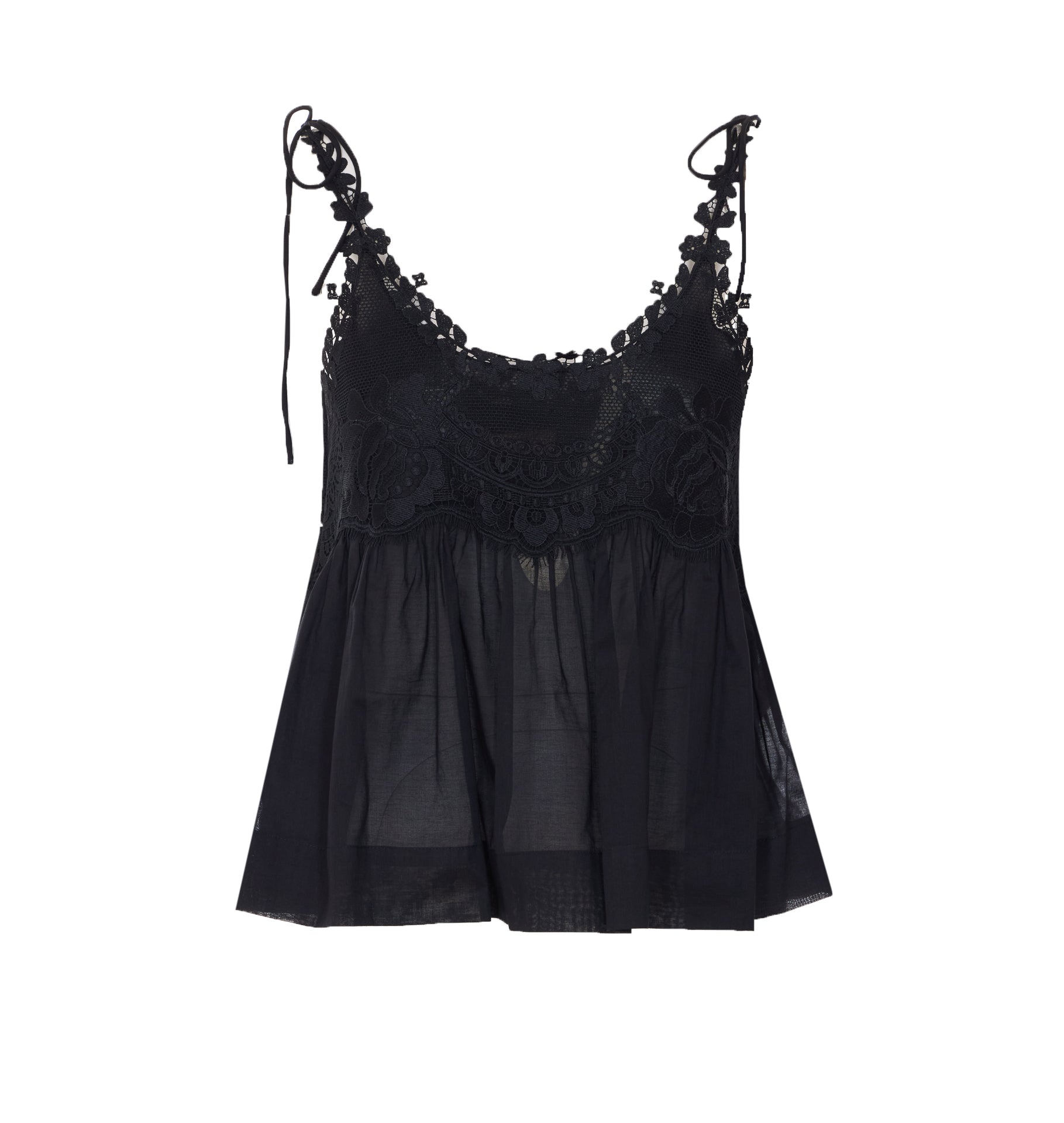 Twin-set Top Black Cotton