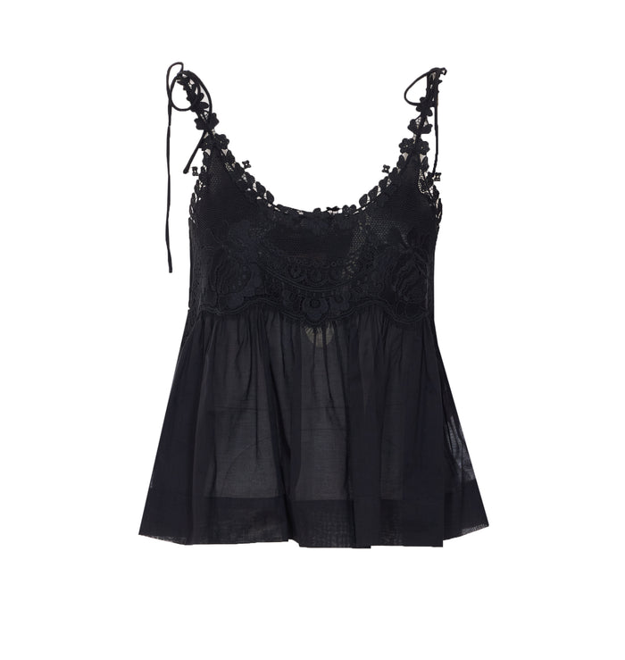 Twin-set Top Black Cotton