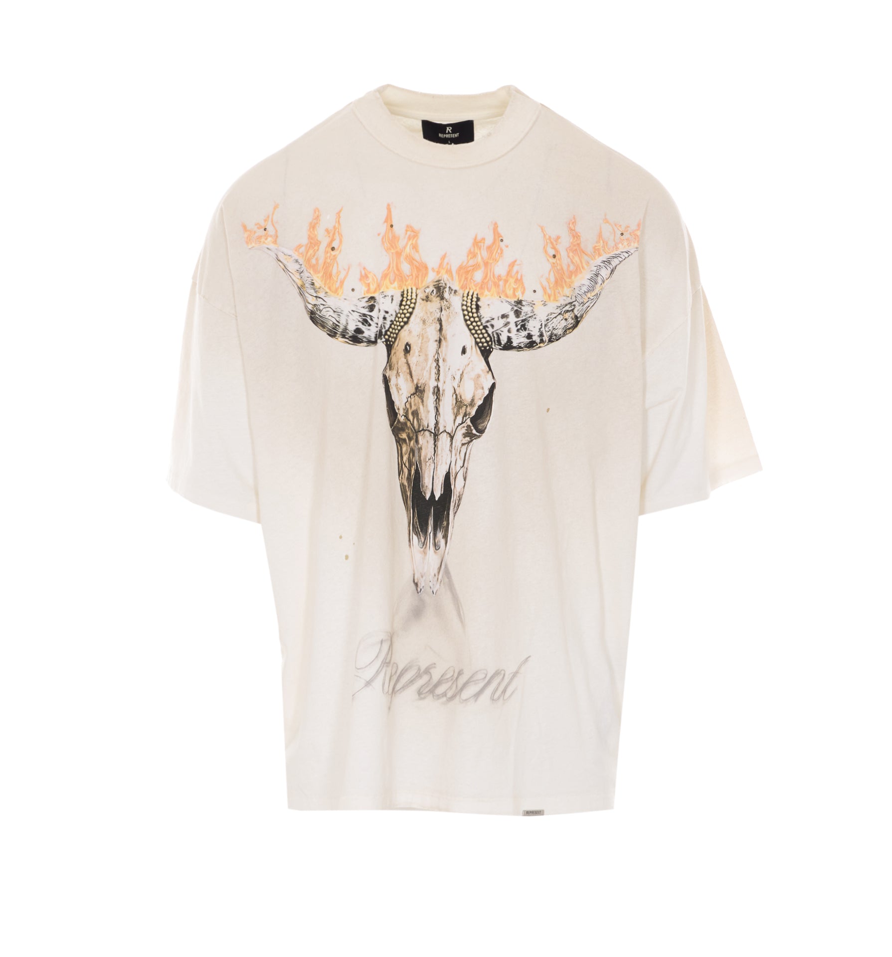 Represent T-shirts and Polos Beige Organic Cotton