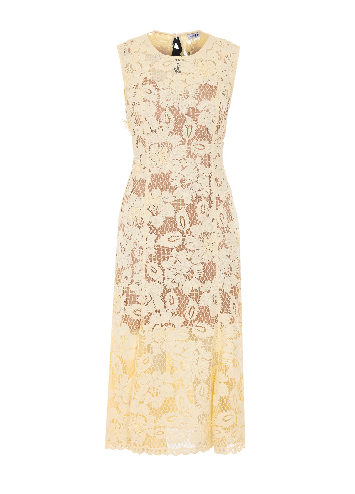SELF PORTRAIT Dresses Yellow Polyester