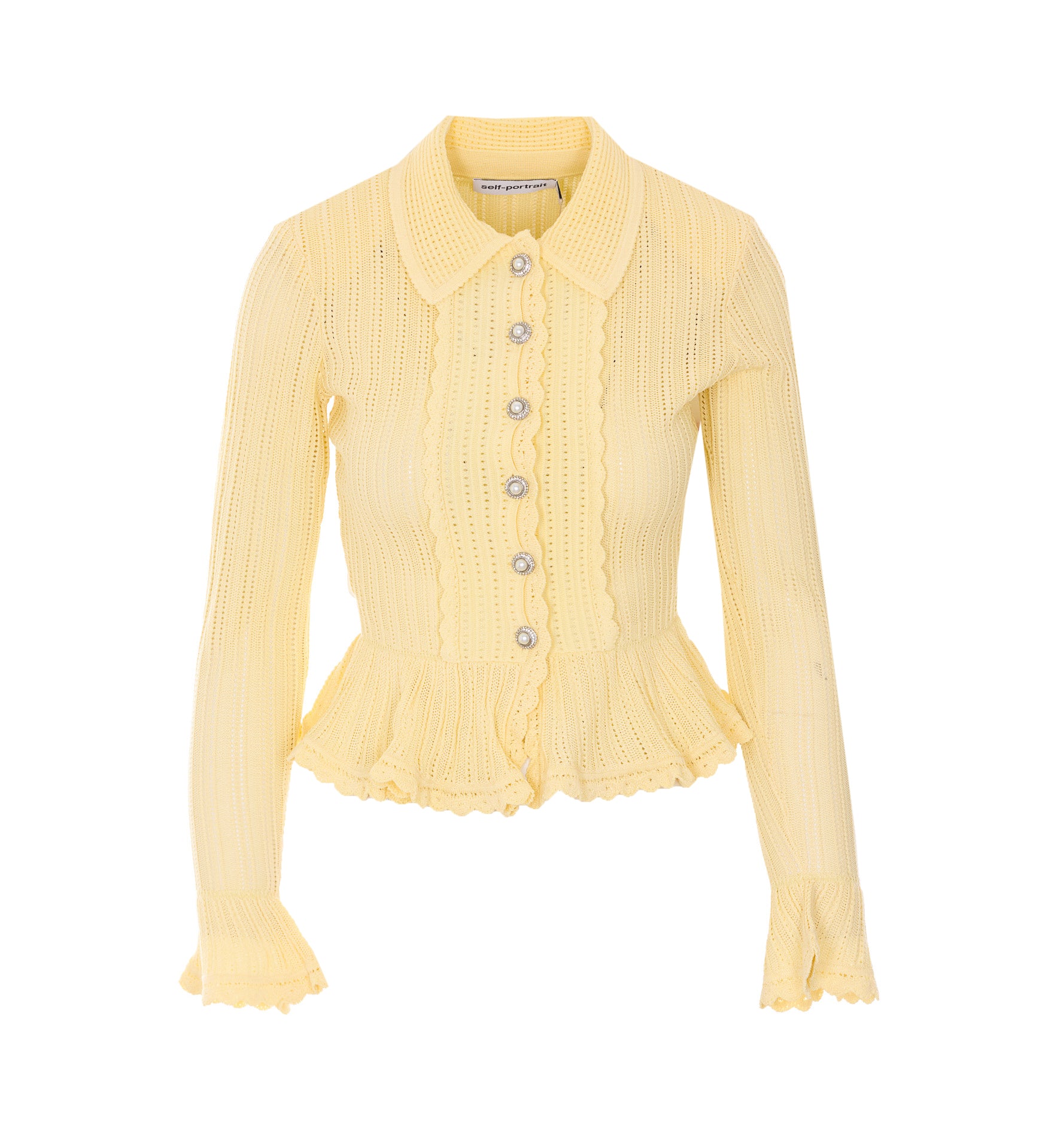 SELF PORTRAIT Sweaters Yellow Viscose