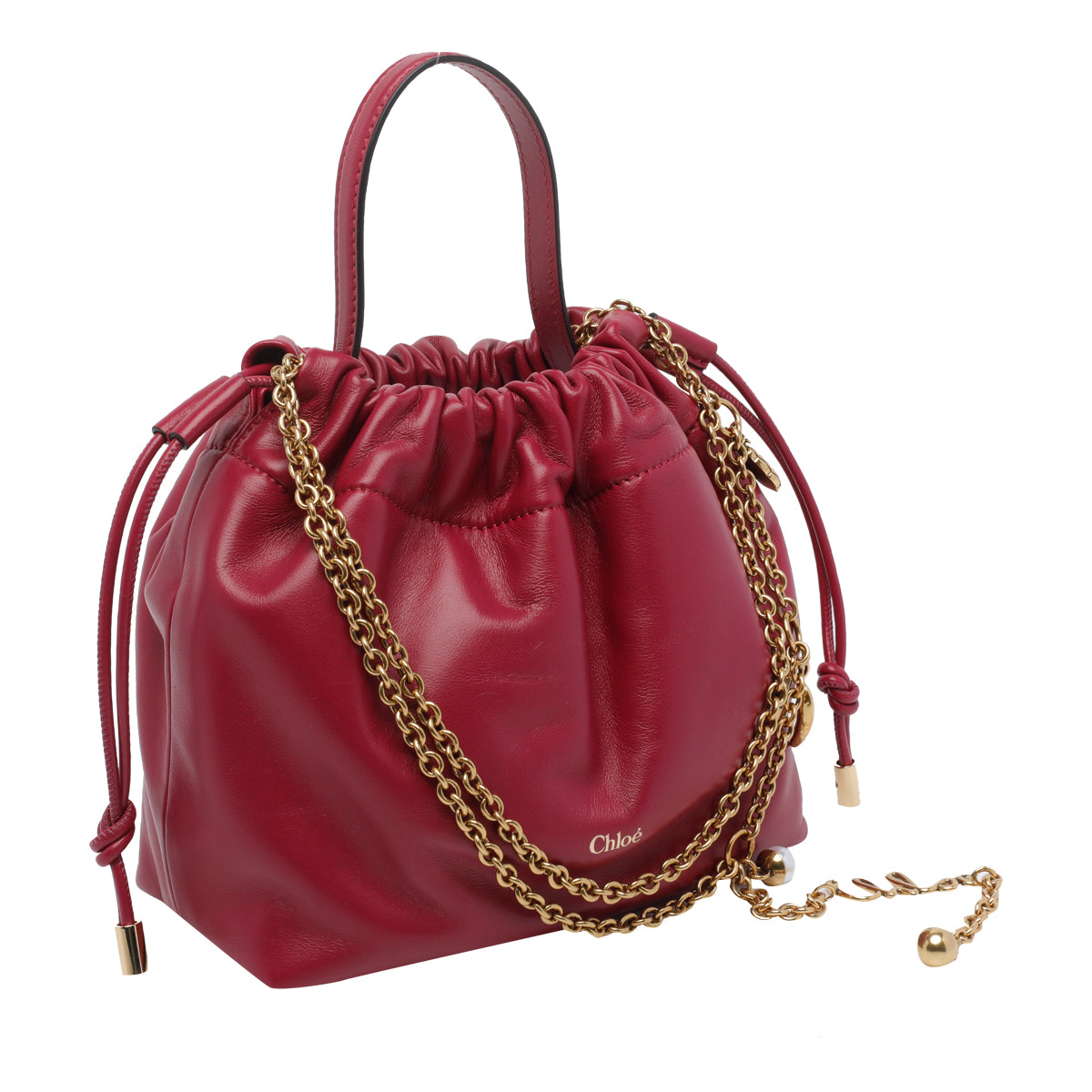 Chloè Bags Red Lamb Leather