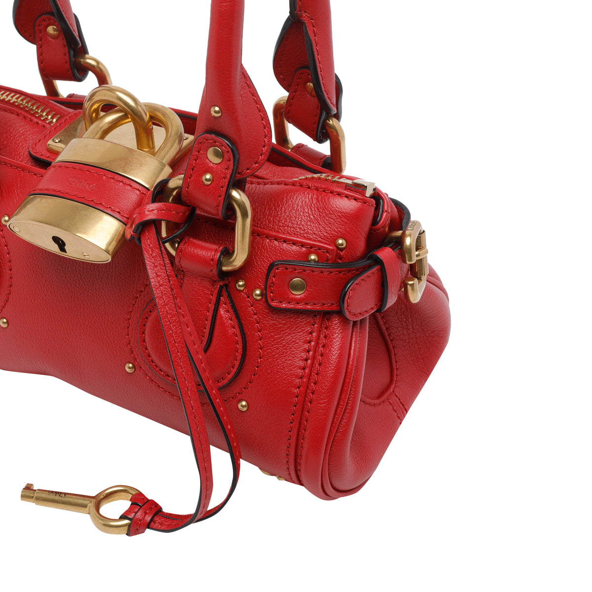 Chloè Bags Red Buffalo Leather