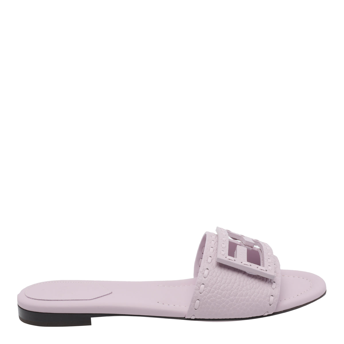 Fendi Sandals Purple Calf Leather/leather Sole