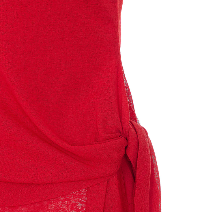 Ganni Top Red Polyester