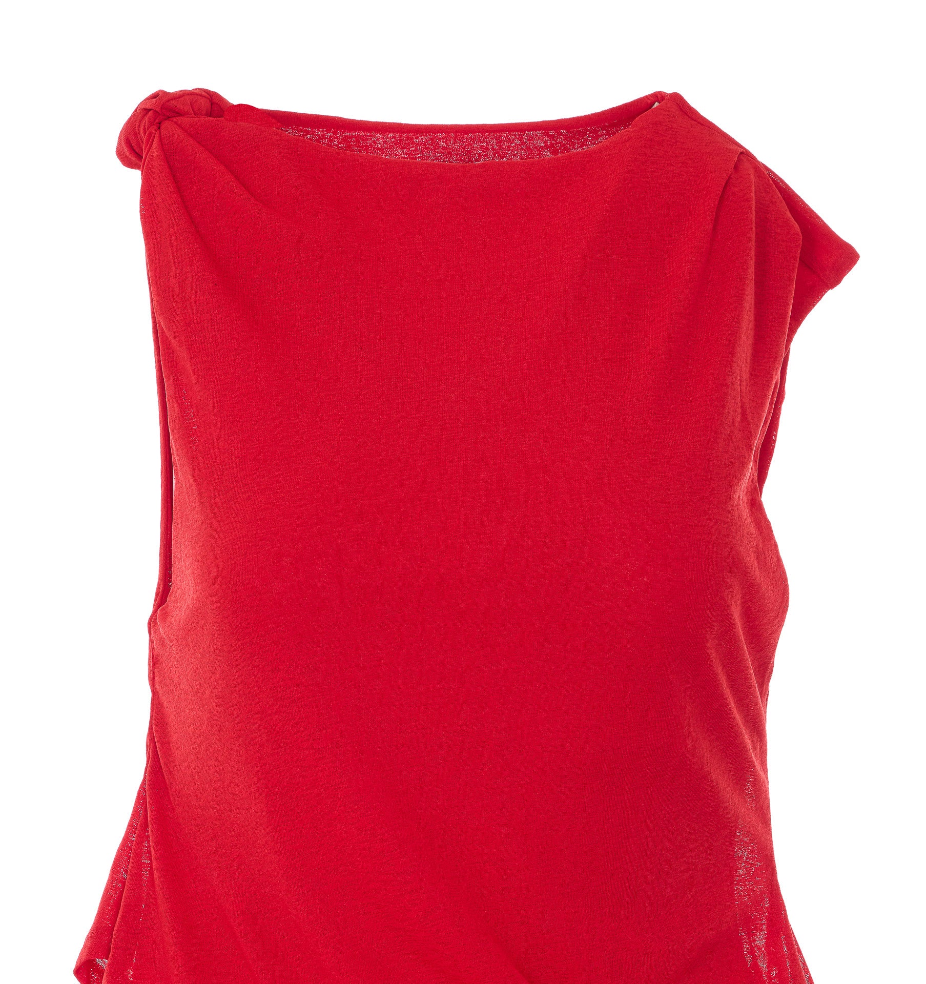 Ganni Top Red Polyester