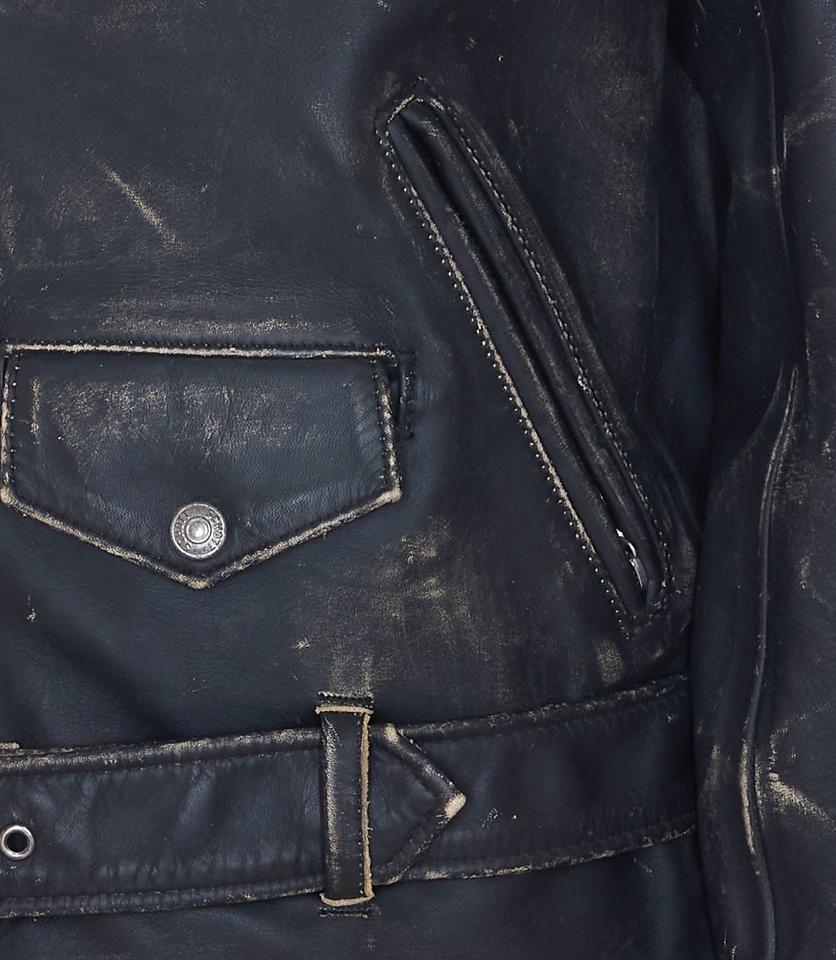 Schott Nyc Jackets Black Cowhide Leather
