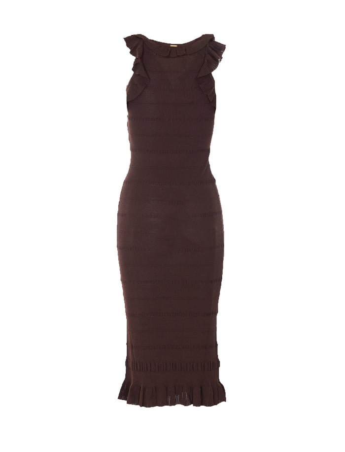 Twin-Set Dresses Brown Viscose
